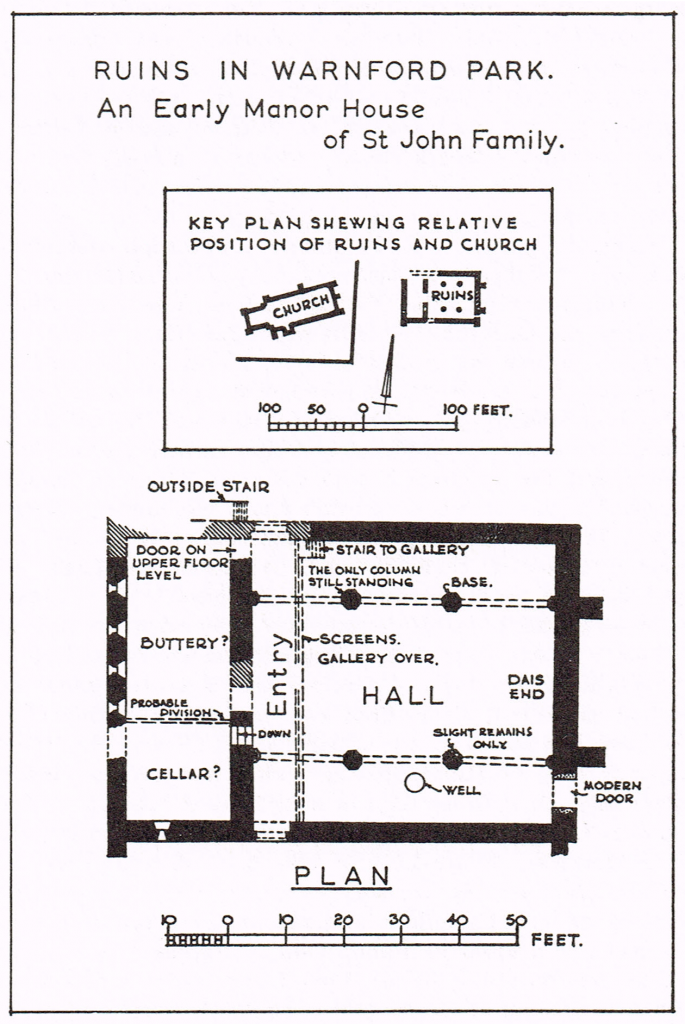 Map 4 A manor house of the de Port, later St. John family in Warnford Park