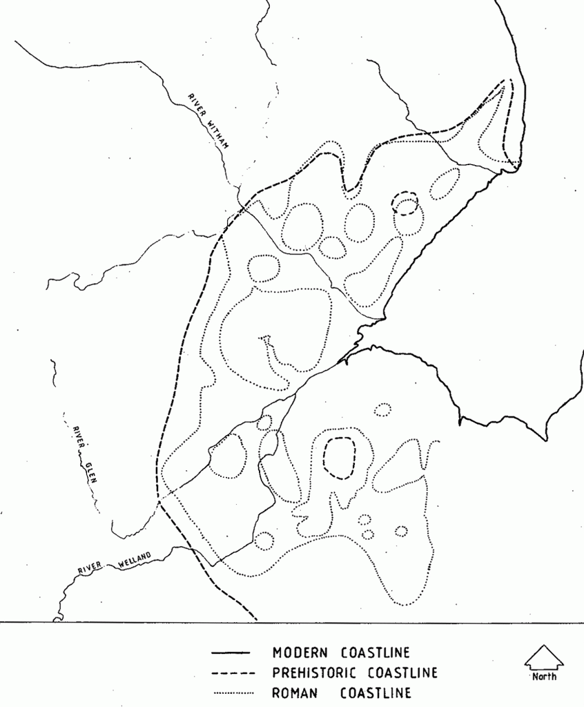 Changes in the Lincolnshire coastline.